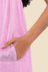Long dress in cotton gauze with adjustable thin straps